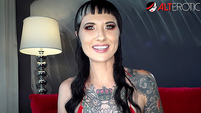 Kristi, A Petite Brunette With Tattoos, Flaunts Her Ink In An Interview