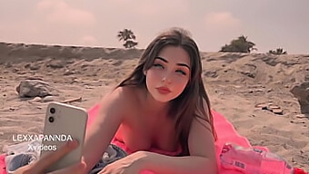 Teen (18+) Amateur Gets Her Face Covered In Cum On The Beach